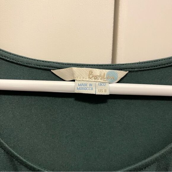 Boden faux wrap top solid hunter green size US 8 - Picture 4 of 4